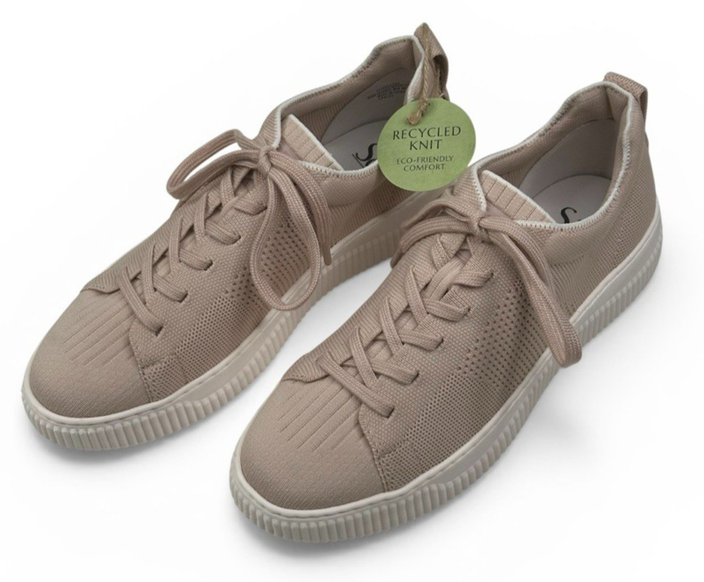 Sofft Faro Intimo Pink Knit Lace Up Sustainable Sneakers Womens Size 9M New $119